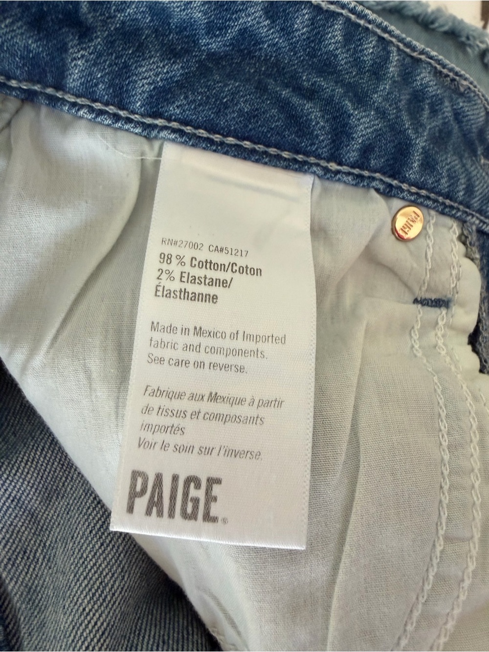 Paige Denim Meadow Midi Skirt with Front Slit - Picture 5 of 5